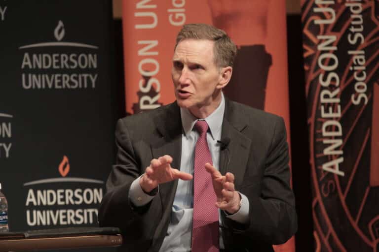 Retired Anderson University President John Pistole said university and college leaders must be cautious in navigating through the current political climate. (Photo/courtesy of Anderson University)