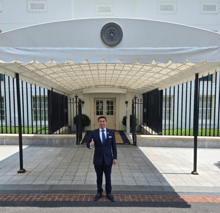 Indiana Secretary of State Diego Morales was at the White House recently, touting the state’s new proof of citizenship voting requirement. (Photo/courtesy of the Office of the Indiana Secretary of State)