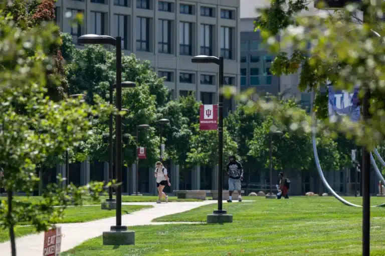 Students started classes for the fall semester at IU Indianapolis on Aug. 26, 2024. Purdue students began a week earlier. (Photo/Doug McSchooler for Mirror Indy)