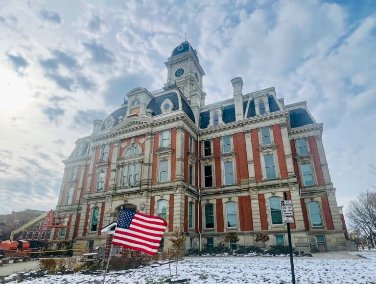 The Hamilton County Historic Courthouse was the venue for the 1925 trial of D.C. Stephenson. (Photo/Sydney Byerly)