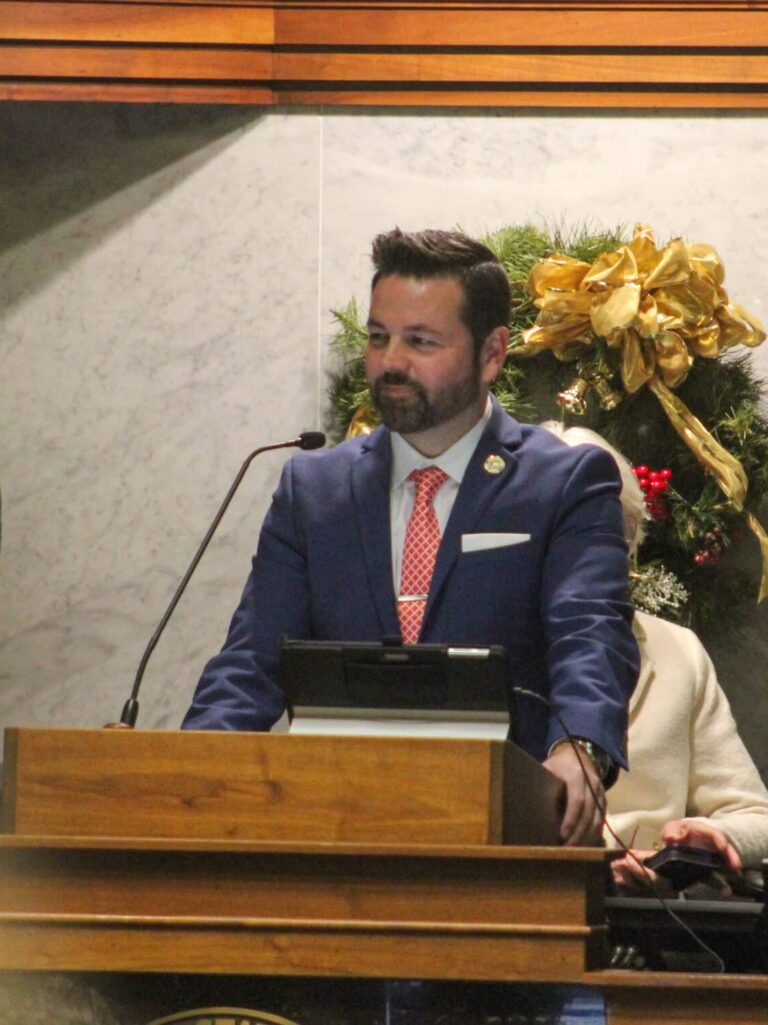 Lt. Gov. Micah Beckwith has close ties to Jonathan Peternel’s father, Nathan Peternel. (Photo/Sydney Byerly)