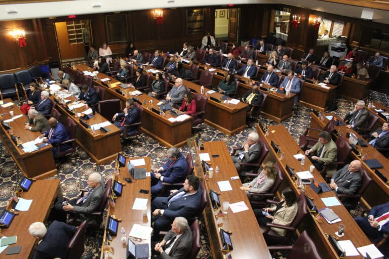 The Indiana House passed a new congressional district map on a 57-to-41 vote. (Photo/Sydney Byerly of The Indiana Citizen)