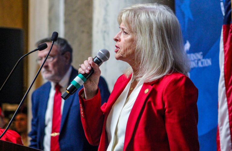 Sen. Liz Brown, R-Fort Wayne, filed a disciplinary complaint against Indiana Attorney General Todd Rokita earlier this year. (Photo/Sydney Byerly)