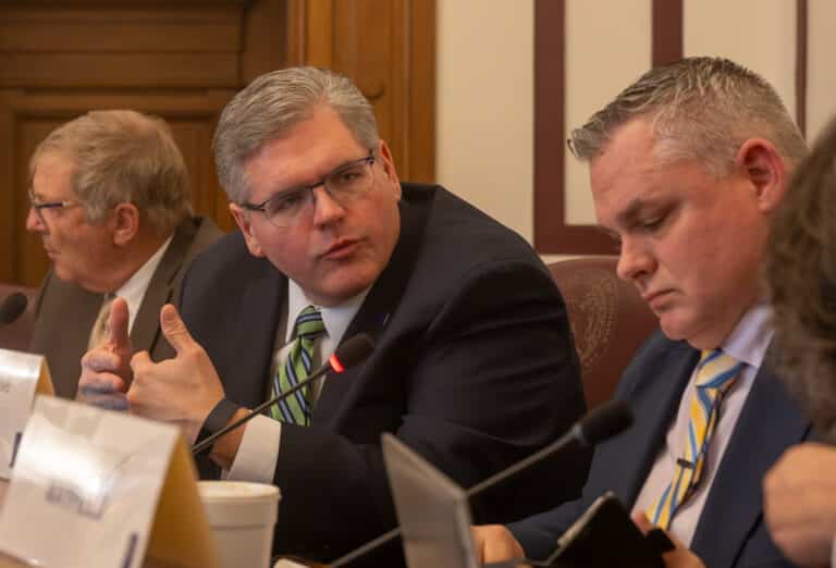 Rep. Ed Clere, R-New Albany, sponsored the syringe exchange bill in the Indiana House. (Photo/Connor Burress of TheStatehouseFile.com)