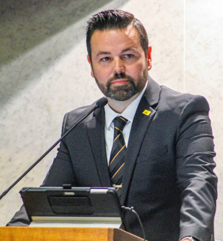 Lt. Gov. Micah Beckwith said recent messages he received from a Dubois County man had become “very, very threatening.” (Photo/Sydney Byerly)