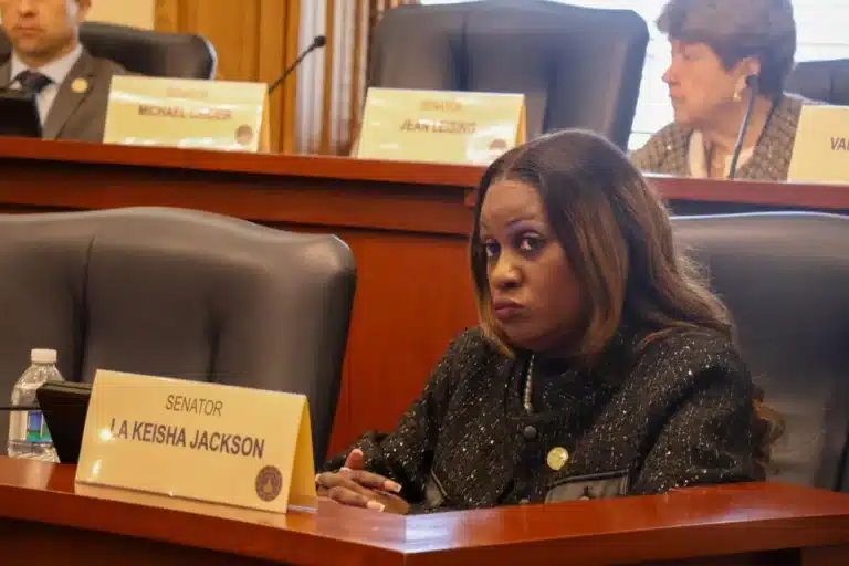 Sen. La Keisha Jackson, D-Indianapolis, has co-authored a bill with Sen. Ed Charbonneau, R-Valparaiso, to address postpartum care for new mothers on Medicaid.  (Photo/Abigale Lash of TheStatehouseFile.com)