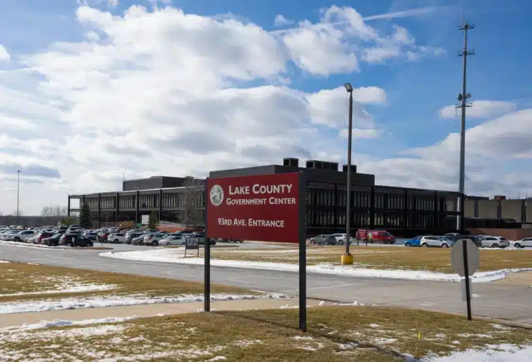 The Lake County Government Center in Crown Point houses several county offices referenced in a recent internal report that criticized leadership culture, internal controls, and financial oversight. (Photo/Javonte Anderson of Capital B)