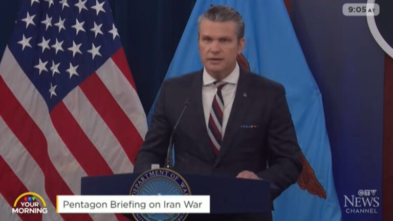 Screengrab from coverage by CTV