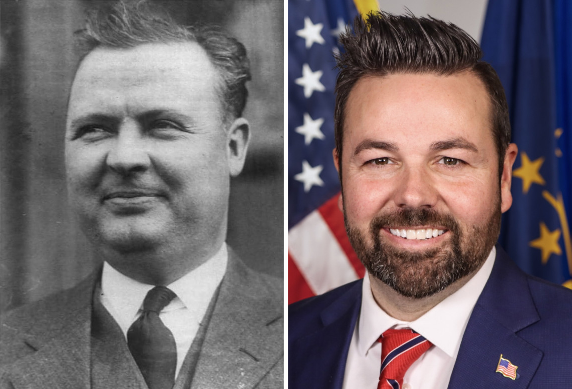 D. C. Stephenson and Lt. Governor Micah Beckwith